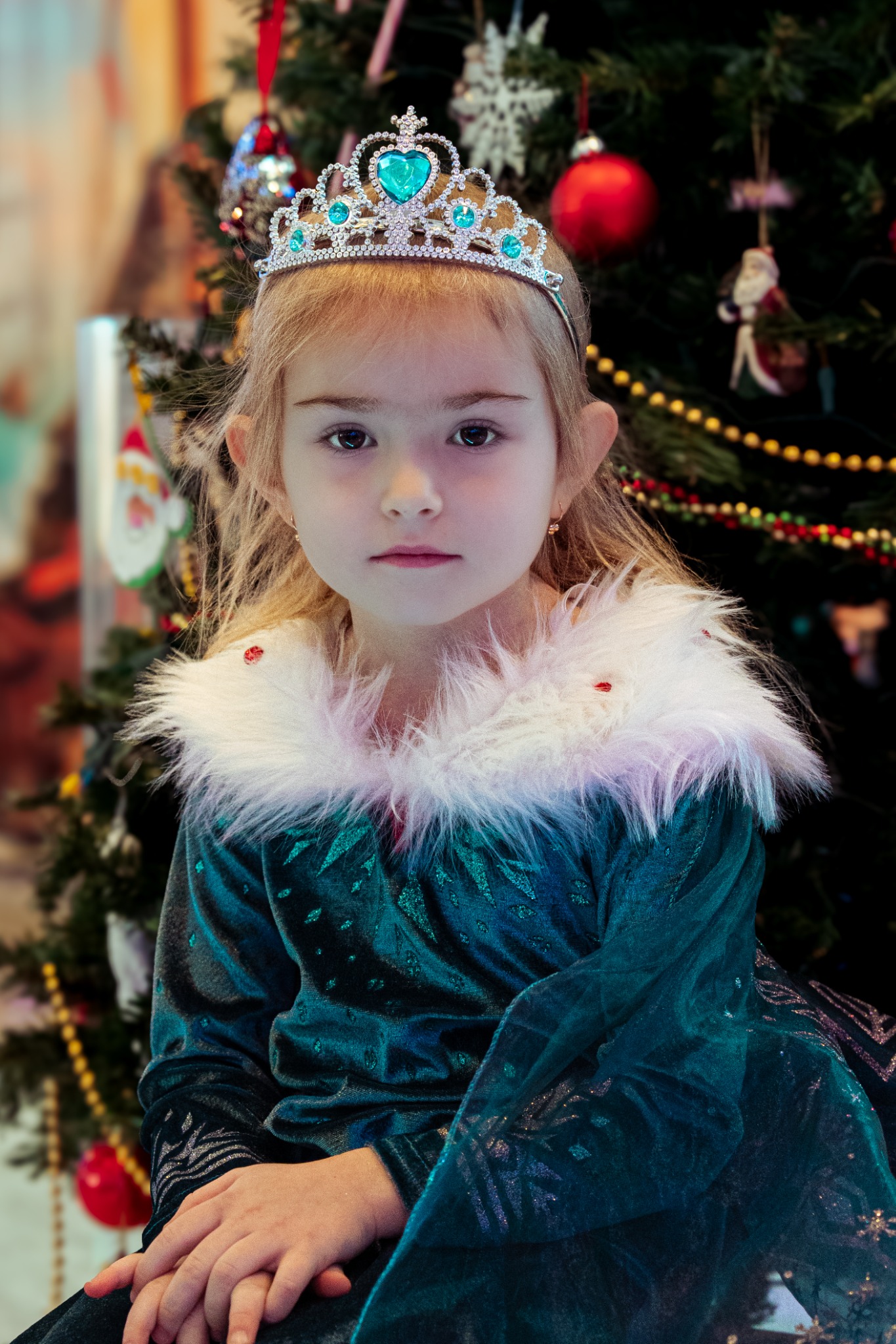 Child in a princess costume