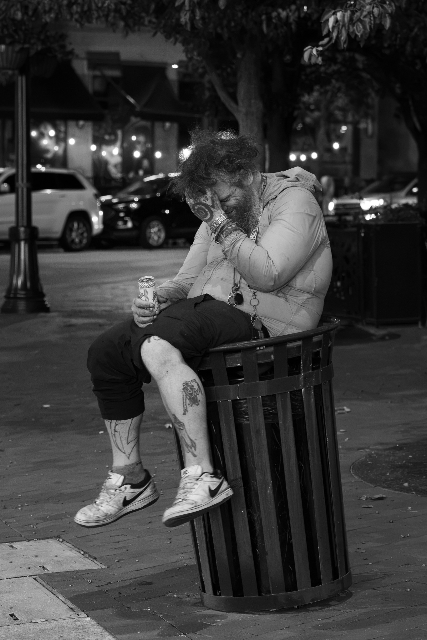Black and white street photograph